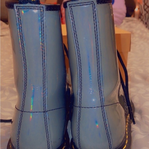RARE Holographic Grey Doc Martens - Picture 2 of 2